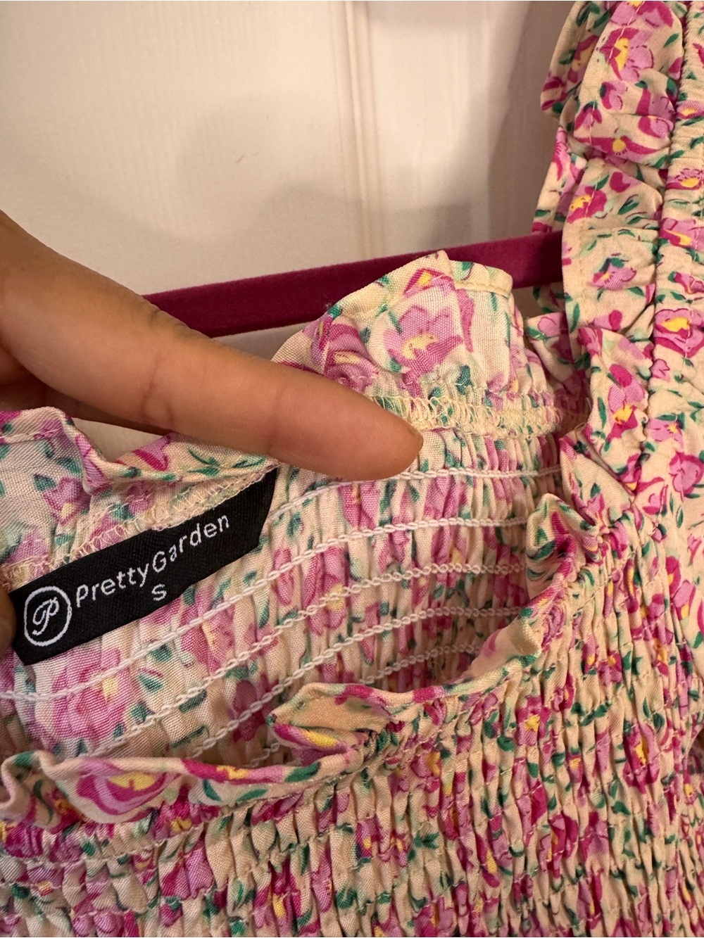 Pretty garden Dress Pink Flora - Picture 5 of 5